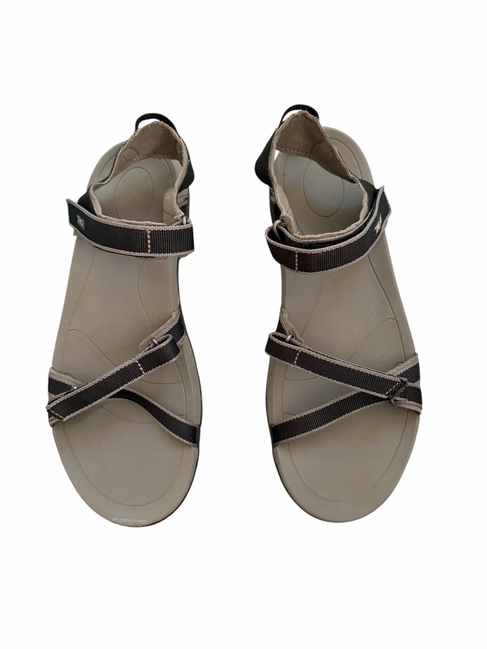 Teva Tirra Sport Sandals Women’s Size 10 Black Taupe Hiking Walking Outdoor